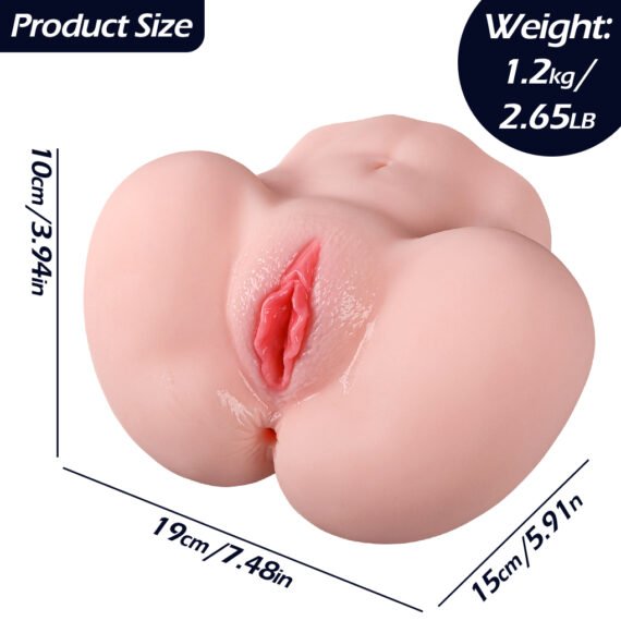 (Only Today 50% off)  Sexy Girls Sex Plump Butt Toys Realistic Virgin Pussy and Hot Ass Hole for Men (1.3kg) (3 days delivery)
