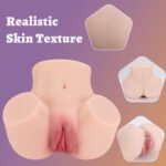 (Only Today 50% off)  Sex Doll Male Masturbators Pocket Pussy Ass, 1.46LB Realistic Mini Sex Doll Adult Sex Toys Lifelike Female Sex Doll Torso Hip with Virgin Vagina and Anal Men Masturbation Male Stroker for Doggy Style (3 days delivery)