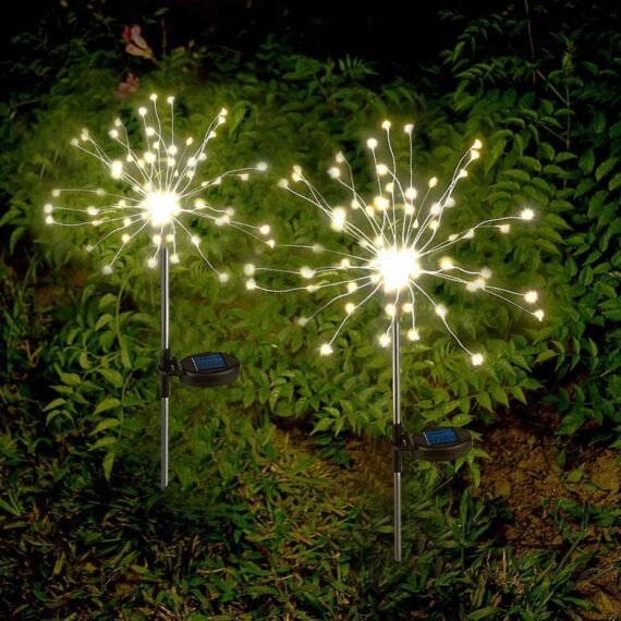 Solar Garden Lights | Solar Powered String Light w/ 2 Lighting Modes(2PCS)