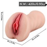 (Only Today 50% off)  Realistic Pocket Pussy Male Masturbator, 3D Textured Real Sex Doll for Men Masturbation, Silicone Sex Toy Vagina Anal Strocker, Lifelike Masturbators Blow Job for Men Pleasure(0.93LB) (3 days delivery)
