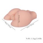 (Only Today 50% off) Male Masturbator Realistic Sex Doll for Men with 3D Vagina and Anal Stroker, Realistic Pocket Pussy Oral Sex Toys for Men Masturbation, 2.43LB Silicone Butt Love Dolls for Anal Play with Suction (3 days delivery)