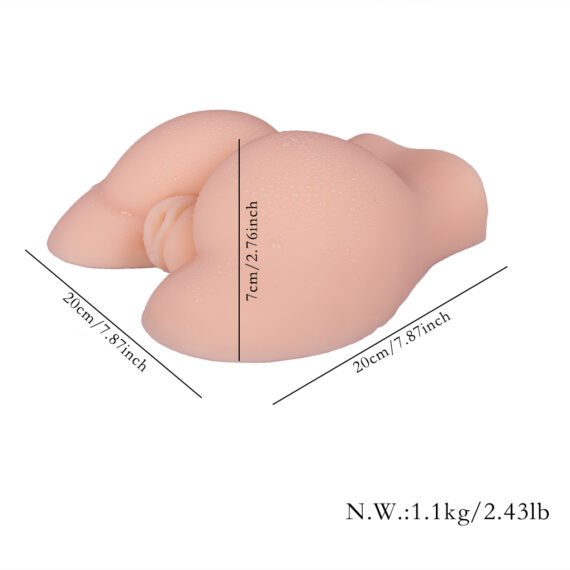 (Only Today 50% off) Male Masturbator Realistic Sex Doll for Men with 3D Vagina and Anal Stroker, Realistic Pocket Pussy Oral Sex Toys for Men Masturbation, 2.43LB Silicone Butt Love Dolls for Anal Play with Suction (3 days delivery)
