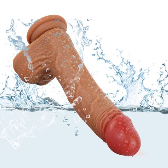 (Only Today 50% off)  D44 Realistic Swinging & Warming Silicone Thrusting Dildo with Remote Control 8.5 Inch (3 days delivery)