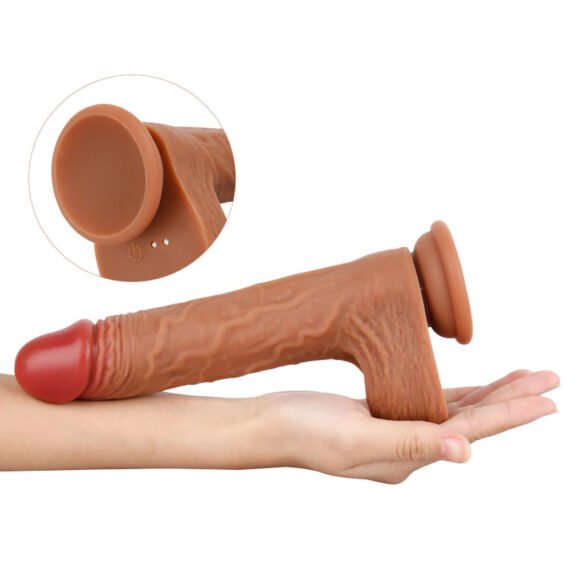 (Only Today 50% off)  D44 Realistic Swinging & Warming Silicone Thrusting Dildo with Remote Control 8.5 Inch (3 days delivery)