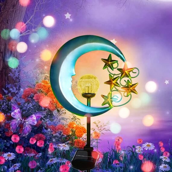 STAR MOON SOLAR LIGHT DECORATION