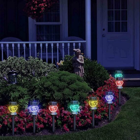 LEWIS&WAYNE Solar Pathway Lights Outdoor Decoration