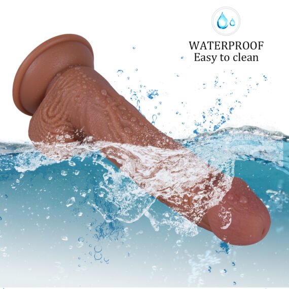 (Only Today 50% off) Large ultra-realistic liquid silicone suction cup dildo with bulging veins 8.6 inches (3 days delivery)