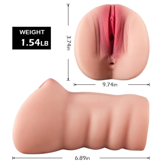 (Only Today 50% off)  Young Girls Virgin Sex Pussy Toys with Realistic Flush Labia and Tight Ass Hole for Fist Anal Time (3 days delivery)