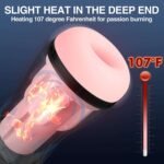 (Only Today 50% off) Automatic Sucking Male Masturbators Cup with 9 Suction & 10 Vibrating & Heating Sex Toys (Hands Free Pocket Pussy) (3 days delivery)