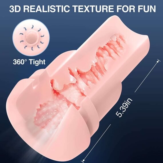 (Only Today 50% off) Automatic Sucking Male Masturbators Cup with 9 Suction & 10 Vibrating & Heating Sex Toys (Hands Free Pocket Pussy) (3 days delivery)