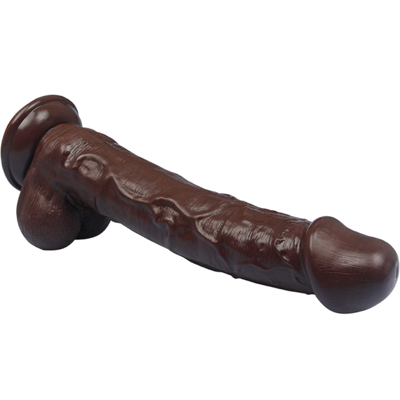 (Only Today 50% off)25cm Black Realistic Huge Dildo with Lifelike Detail and Strong Suction Cup for Hand-Free Play(3 days delivery)