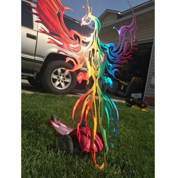 Handmade Phoenix Metal Art