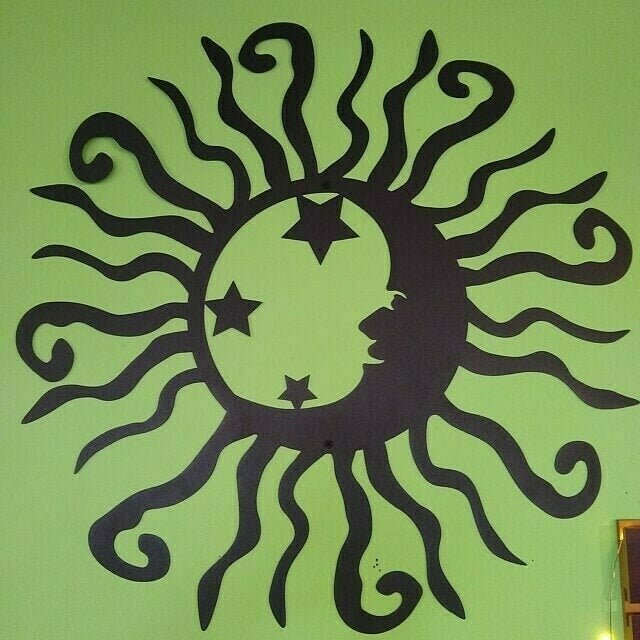 Wacky Solar Moon Metal Wall Art