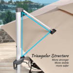 🌞Solar Powered LED🌞Cantilever Patio Umbrella💥buy 2 free shipping💥