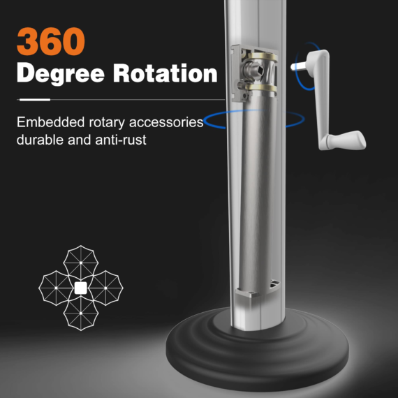 🌞Solar Powered LED🌞Cantilever Patio Umbrella💥buy 2 free shipping💥