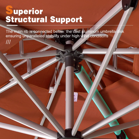 🌞Solar Powered LED🌞Cantilever Patio Umbrella💥buy 2 free shipping💥