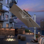 🌞Solar Powered LED🌞Cantilever Patio Umbrella💥buy 2 free shipping💥