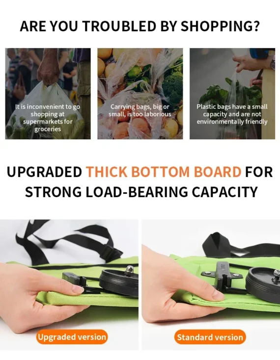 🔥Clearance Price RM13.30🛒 2-in-1 Shopping Bag Folding Bag