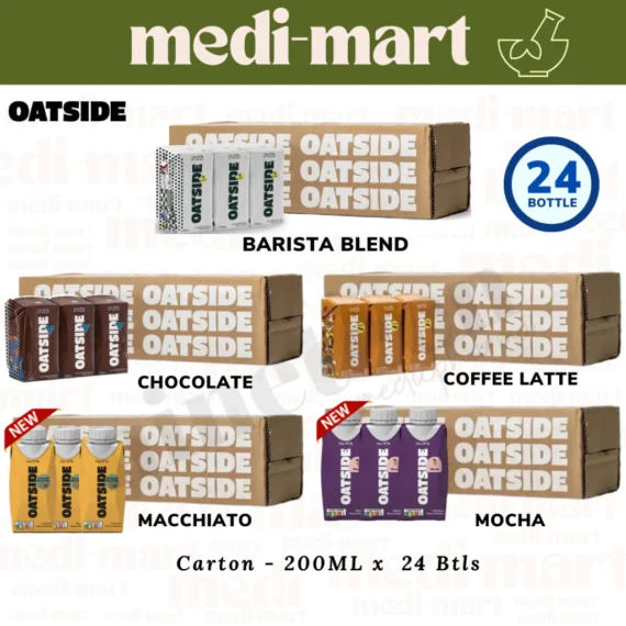 24 x 200ml,☕Oatside Oat Milk Pocket Packs (Barista / Chocolate / Coffee Latte / Caramel Machiatto / Mocha),🛒Clearance Price RM 8.85👇