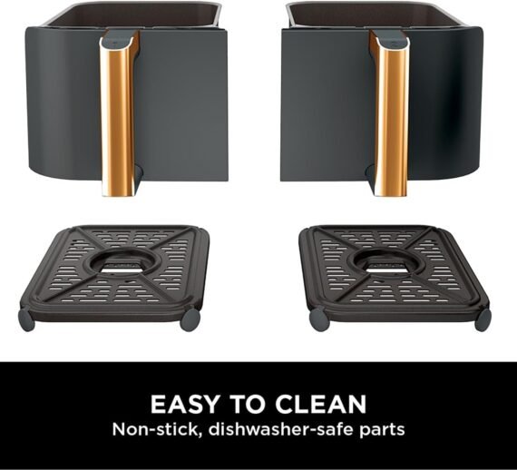 Big Sale-Foodi Dual Zone Digital Air Fryer. 2 Drawers. 7.6L. 4-in-1