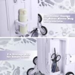 ⚡Clearance Price S$4.99🎁FELICON Folding Climber Utility Cart Rolling Crate Tote on Rotate Wheels with Adjustable Handle Hidden Lid Cup Holder Storage Toolbox for Teacher Office File Move Shop Travel Laundry Grocery